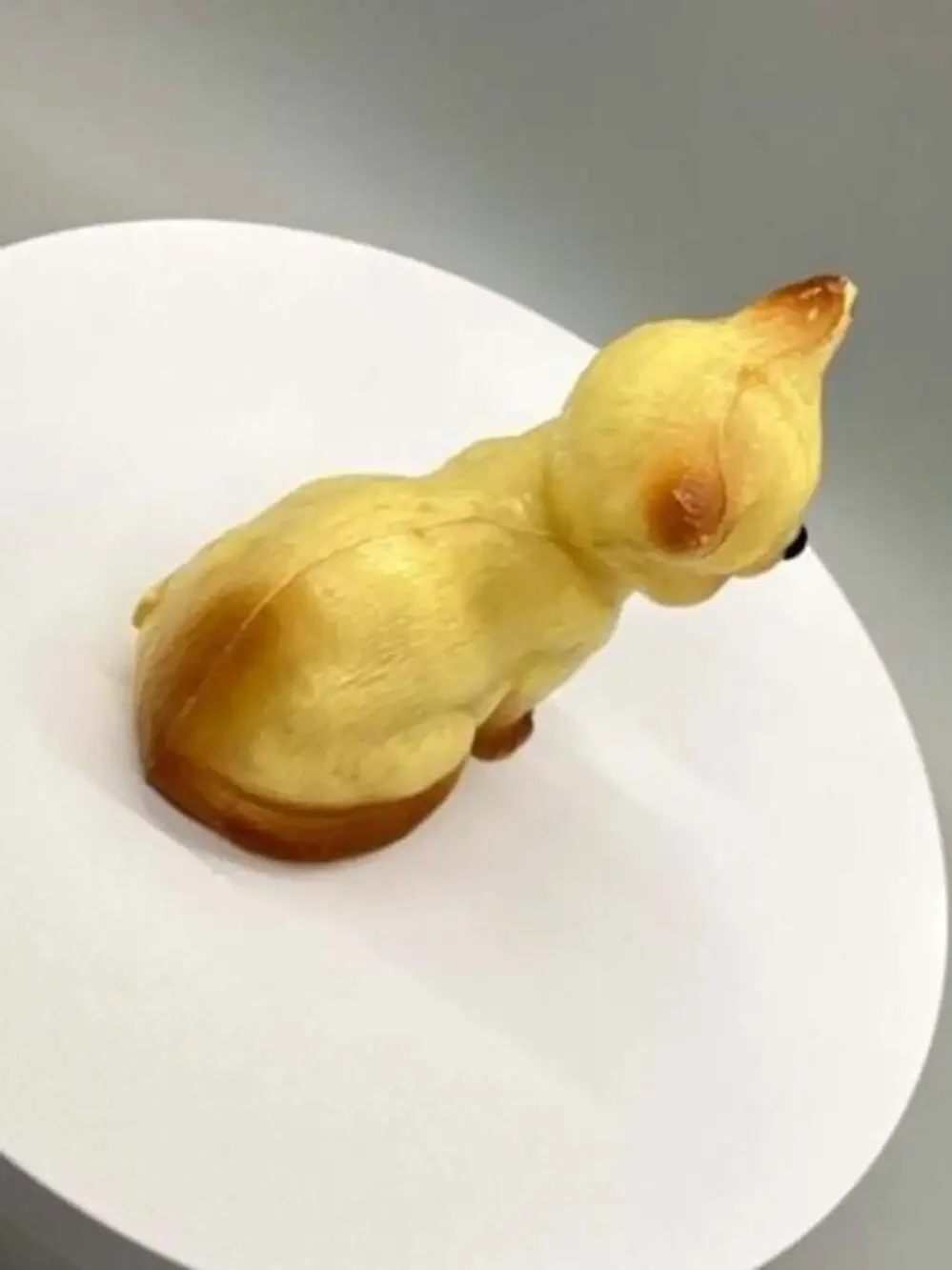 Siamese Cat Kitten Plastic Pencil Sharpener Yellow Brown Miniature Hong Kong Vtg